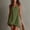 Army Green, variant on Ayolanni Sleeveless Women Summer Dresses V-Neck Fashion Solid Midi Slip Dress Casual Party Cotton Vacation Fringe Sundress Green L