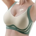 thumbnail image 2 of QNANSPI Women's Plus Size Bras,Jelly Bra,Print Sports Bra for Women Plus Size Wireless Breathable Support Removable Padding Medium Workout Bra, 2 of 4