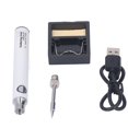 thumbnail image 1 of Portable cordless USB soldering iron electric welding tool with 3 gear temperature control white., 1 of 5