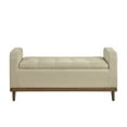 thumbnail image 5 of Lexicon Brigitte Fabric Lift Top Storage Bench in Light Brown, 5 of 7