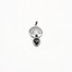 thumbnail image 1 of Xiao Hua Colgante de collar, hecho a mano para collares de hombre y mujer, colgante en forma de gota de árbol de la vida (gris negro), 1 of 5