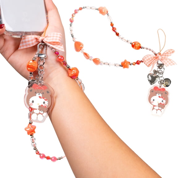 iFace Sanrio Cosplay Beaded Wristlet Universal Charm Strap - Wrist Strap for Cell Phone Camera Keys Earbuds