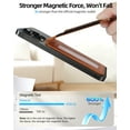 thumbnail image 3 of ExtreLife Magnetic Phone Wallet Stand, Magsafe Card Holder Compatible for iPhone 16/15/14/13/12 Series, Genuine Leather, RFID Blocking, Fits 9 Cards, 3 of 8