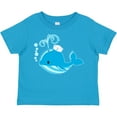 thumbnail image 3 of Inktastic Cute Blue Whale in Nautical Hat Boys or Girls Toddler T-Shirt, 3 of 5