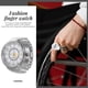 thumbnail image 4 of Mini reloj de anillo: reloj de dedo para hombre y mujer - Creativo reloj de cuarzo con anillo de dedo redondo elástico para uso diario moderno., 4 of 4