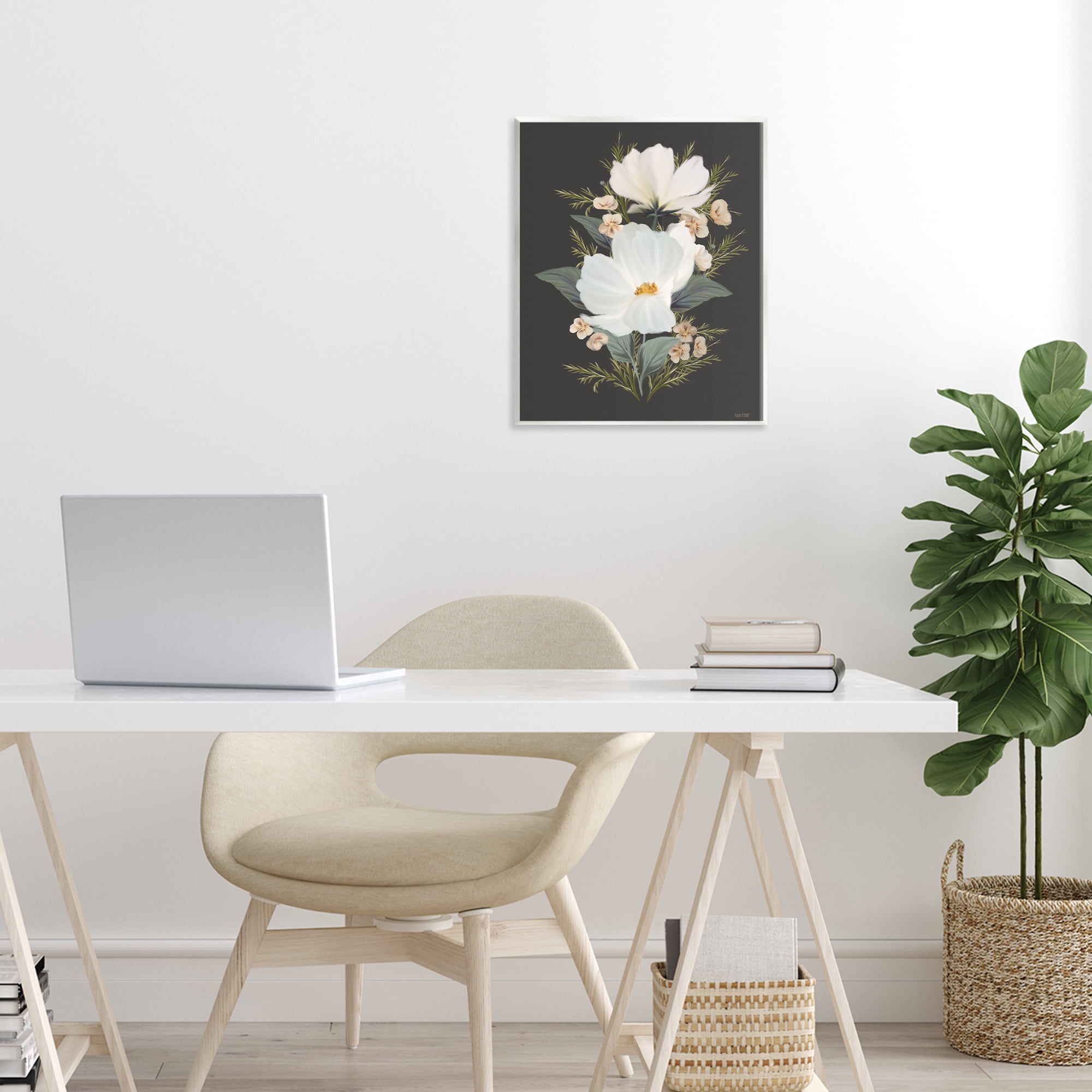 Stupell Industries Lace Cosmos Flowers Wall Plaque Art, design by House Fenway