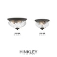 thumbnail image 6 of 2 Light Outdoor Small Flush Mount in Traditional-Glam Style 12 inches Wide By 8 inches High-Museum Black Finish Bailey Street Home 81-Bel-4420956, 6 of 7