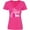 Cyber Pink, variant on Inktastic Breast Cancer Awareness I Support My Wife with Pink Ribbon Women's V-Neck T-Shirt
