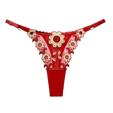 GZWYHT Thongs for Women Clearance Seamless Thongs Women Sexy Lingerie Panties Lace Tassel Pearl Pendant Underwear Crotchless Pants T Back Underpants Sexy Underwear Crotchless Underwear