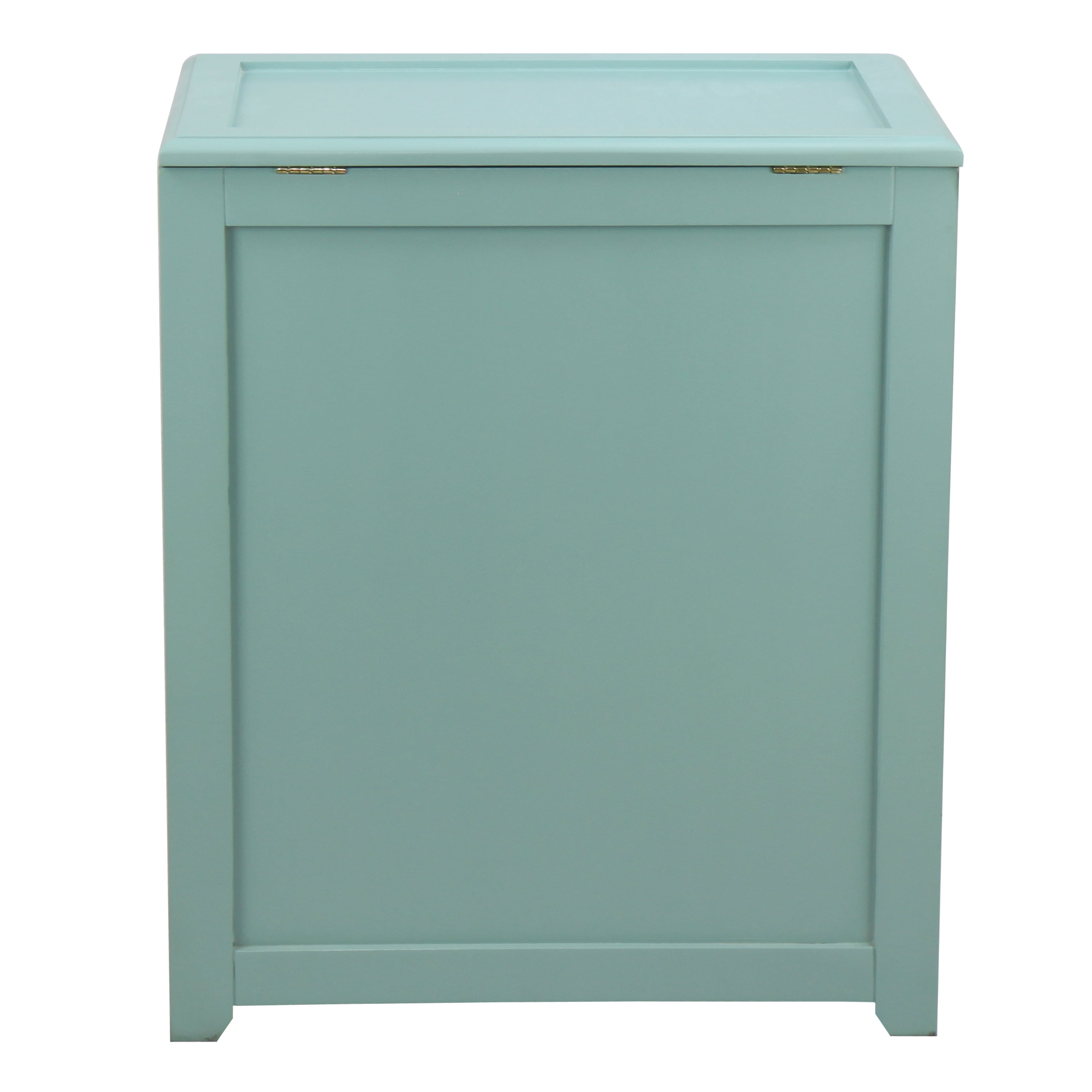 Oceanstar Wooden Storage Laundry Hamper, Turquoise Color, 20.3 L x 13.3 W x 24 H inches, Age Group Adult