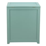 Oceanstar Wooden Storage Laundry Hamper, Turquoise Color, 20.3 L x 13.3 W x 24 H inches, Age Group Adult