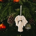 thumbnail image 3 of Bohemian Style Handmade Woven Star Pendant Cotton Wall Hanging White Tassel Ornament Christmas Tree Decoration Home Decor Gift, 3 of 6
