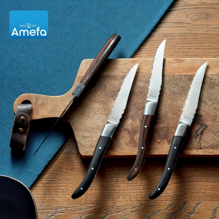 comas Steakmesser ACR Black (6 Stück), Aus hochwertigem Edelstahl