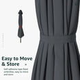 thumbnail image 7 of Wulful 10 ft Outdoor Market Patio Umbrella, Gray, 7 of 7