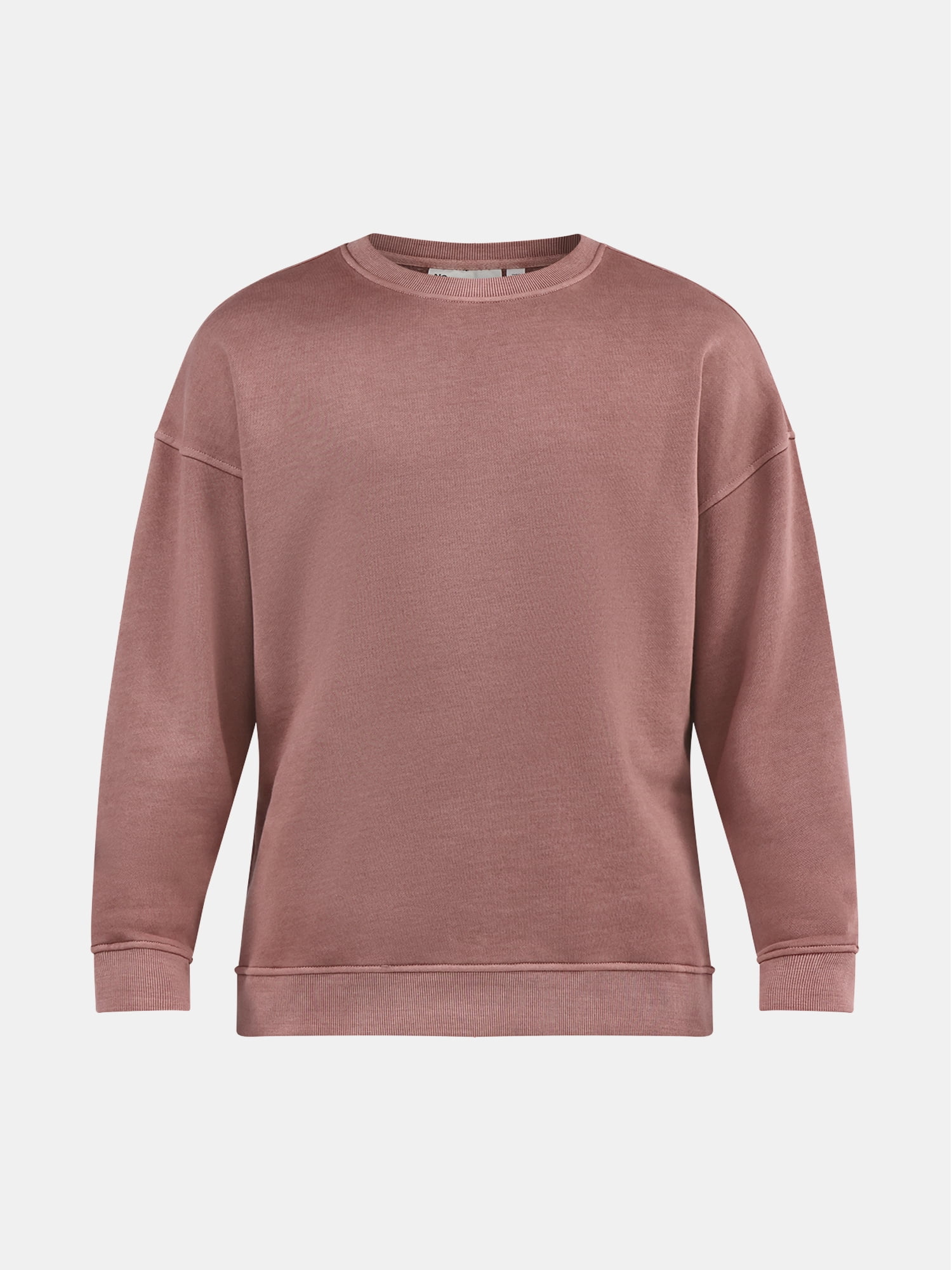 No Boundaries All Gender Fleece Crewneck Sweatshirt with Long Sleeves, Men's and Big Men’s