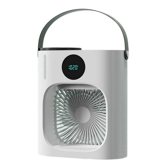 Mini Climatiseur, 900 Ml, 3 Vitesses, Refroidissement à Faible Bruit, Humidification, Ventilateur De Refroidissement D'air Portable USB Pour Chambre à Coucher, Salon, Bureau