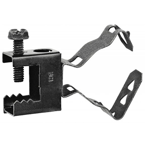 10 Pcs, Snap Lock Conduit Hanger w/Beam Clamp, Side Mount, for 1/2 Or 3/4 In. Conduit, Steel Clamp & Hanger to Accommodate Conduit Run