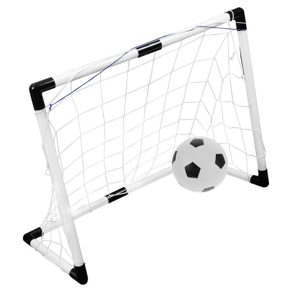 SEWACC 1Set Portable Soccer Goal Net with Football Frame for Backyard Training in Assorted Colors