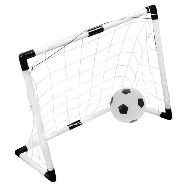 SEWACC 1Set Portable Soccer Goal Net with Football Frame for Backyard Training in Assorted Colors