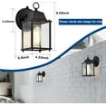 thumbnail image 5 of Outdoor Wall Light Fixtures with Dusk to Dawn Sensor, 2 Pack Waterproof Exterior Porch Sconce for House Entryway Garage, 5 of 9