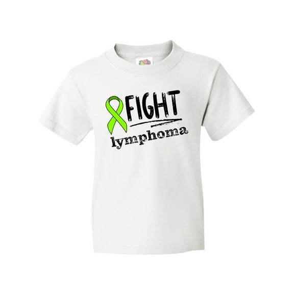 Inktastic Fight Lymphoma Lime Ribbon Youth T-Shirt