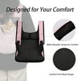 thumbnail image 4 of Pet Backpack Cat Carriers Small Dog Bag Go-Out Cat Puppies Carrier for Outdoor Travel Portable Soft Lightweight Shoulder Bag Pink, 4 of 5