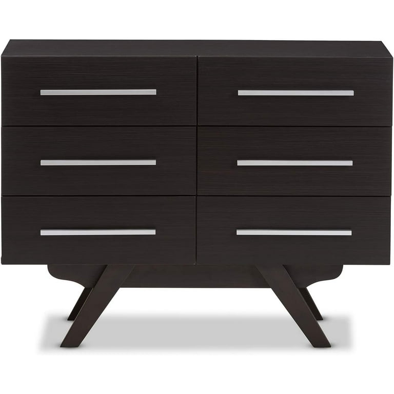 Baxton Studio Colburn Modern and Contemporary 6-Drawer Dark Brown Finish Wood Storage Dresser Baxton Studio Colburn Modern and Contemporary 6-Drawer Dark Brown Finish Wood Storage Dresser