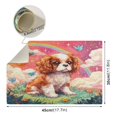 thumbnail image 4 of Qxltty King Charles Spaniel Leather Drying Mat for Kitchen Countertops Coffee Mats Hide Stain Quickly Absorbs Water Tableware Decor, 4 of 6