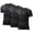 BLACK, variant on Juwei 3 Pack Men's Athletic Shirts Workout Short Sleeve Cool Dry Base Layer Undershirt Running T-shirts,Size S-3XL