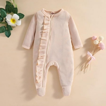 

Newborn Baby Boy Girl Zipper Rompers Bodysuit Jumpsuit Playsuit One Piece Outfit Clothes