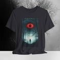 thumbnail image 3 of Red Eye Forest Tee – Creepy Cosmic Watcher Horror Fog Woods Surreal Graphic, 3 of 5