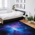 thumbnail image 6 of Area Rugs Indoor Non-Slip Rectangle Rug 2x3 Ft Starry Sky Dark Blue Space Stars Rug Rubber Backing Floor Mats Non Shedding Home Decor Carpet for Entryway Living Room, 6 of 8