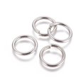 thumbnail image 2 of 100 pc Tarnish Resistant 304 Stainless Steel Jump Rings Open Jump Rings Stainless Steel Color 10 Gauge 20x2.5mm Inner Diameter: 15mm, 2 of 2