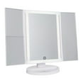 thumbnail image 3 of Impressions Vanity Makeup Mirror, Touch Trifold 2.0 LED Lights and 3X/2X Magnification (White), 3 of 6