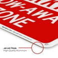thumbnail image 6 of Fire Lane Header No Parking Tow Away Zone Sign, 10x14 Aluminum, 6 of 8