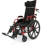 Circle Specialty Ziggo Pro 14 Reclining Manual Wheelchair for Kids, Young Adults. Foldable Design Makes it Easy to Carry and Store. Eye-catching Colored Steel Frame with Straps & Desk Length Armrest