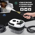 thumbnail image 4 of Feiniao Limpiador de Vapor Portátil 2500W, con 3 Cabezales de Cepillo y 1 Boquilla Curva, Máquina Limpiador de Vapor de Mano Alta Presion Alta Temperatura para Limpieza Cocina, Baño, Coche, Blanco, 4 of 5