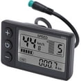 thumbnail image 4 of HUGFEGWE Electric Bike LCD Display, 5 Pin 24V 36V 48V Electric Bicycle S866 LCD Display Meter M5 LCD Panel Screen with Waterproof Connector, Display Meter Control Panel for Electric Bike U2537-22684, 4 of 9
