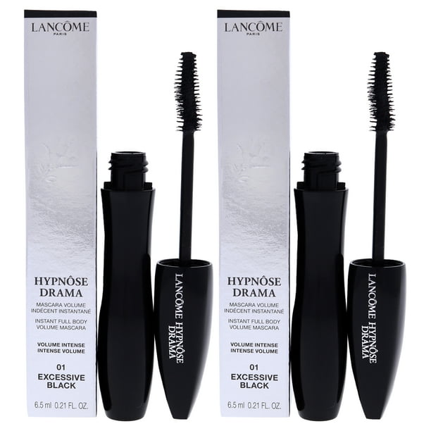 Lancome Hypnose Instant Full Body Volume Mascara - 01 Excessive Black - Pack of 2, 0.21 oz