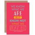 thumbnail image 1 of Quote Phrase Prose Shakespeare Act Four Hamlet Greetings Card Plus Envelope Blank inside, 1 of 3