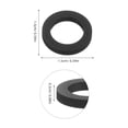 thumbnail image 2 of GOOHOCHY 3Ud Correa Para Mecanismo De Polea En Grabadora Y Tocadiscos Color Negro, 2 of 8