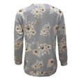 thumbnail image 5 of Pompotops Mode Femmes Imprimer Manches Longues Confortable Respirante Ronde-Cou Sweat-Shirt Dégagement, 5 of 5