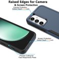 thumbnail image 5 of Galaxy S23 FE 5G Case, 2 in 1 Phone Case for Samsung Galaxy S23 FE 5G 6.4 inch ,Takfox Shockproof Protection Heavy Duty Armor Hard Plastic & Rubber Rugged Bumper Cover,Blue, 5 of 12