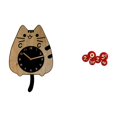 thumbnail image 1 of Reloj de pared,Reloj de pared decorativo con forma de gato para sala de estar silenciosa,Reloj de pared de madera,decoración moderna,Abanicos plegables festivos,Decoraciones de abanicos de, 1 of 8