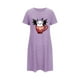 thumbnail image 5 of Camisón corto de talla grande para mujer, camisón de manga corta con estampado de pecho a la moda, camisón para mujer, 5 of 5