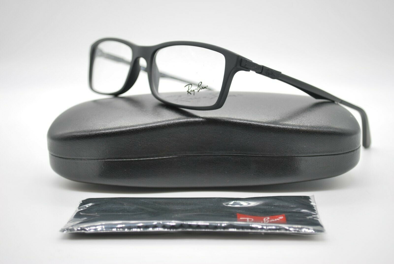 New Ray Ban Rb 7017 5196 Black Authentic Eyeglasses Frames Rx 54 17