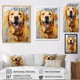 thumbnail image 4 of Designart "Dreamy Labrador I" Animals Dog Floater Framed Wall Art Prints, 4 of 5