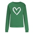 thumbnail image 4 of Jsaierl Chandails en Molleton pour Femmes 2024 Décontracté Col Rond Tops Amour Graphique Chandail Vêtements Grande Taille Chandail à Manches Longues Chandail d'Automne Tops, 4 of 6