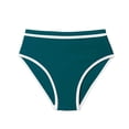 thumbnail image 4 of gdxvjhbj Girls Bathing Suit Bottoms Only Girls Swim Bottoms with Fully Lined Color Block Summer Swimsuit Soft Quick-Dry for Beach Pool 5T 6T 7T 8T 9T 10-14 Years (Dark Green,11-12 Years), 4 of 4