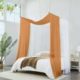 thumbnail image 5 of Warm Home Designs 55" W x 216" L Caramel Gold Bed Canopy for Queen Bed. BC Gold 216, 5 of 5